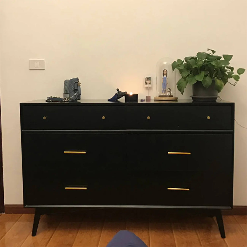 Industrial Wooden Dresser with 6-Drawers
