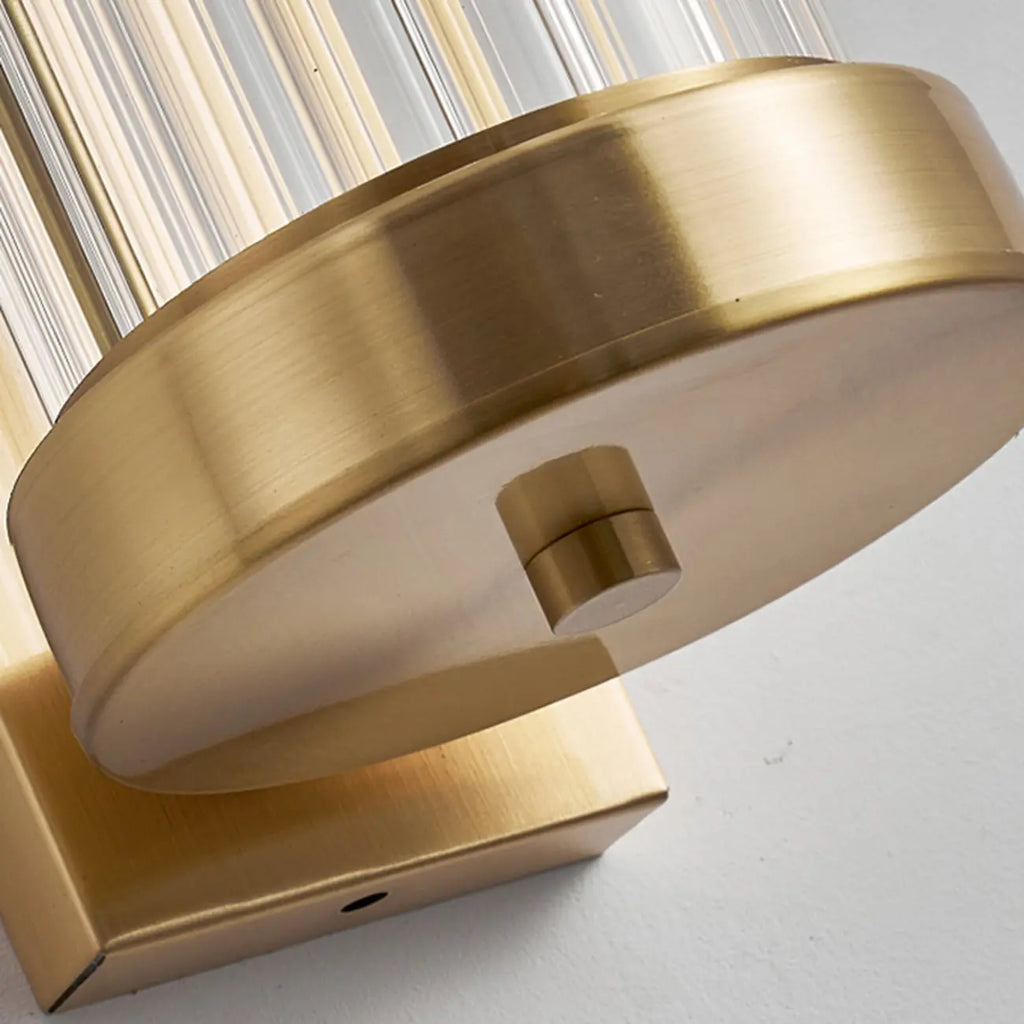 Modern Outdoor Cylinder Wall Sconce with Clear Shade
