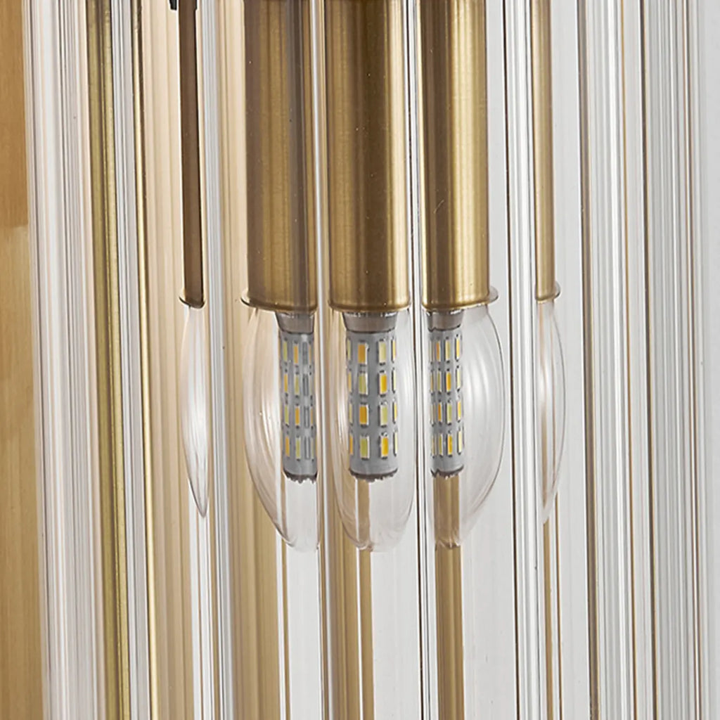 Modern Outdoor Cylinder Wall Sconce with Clear Shade