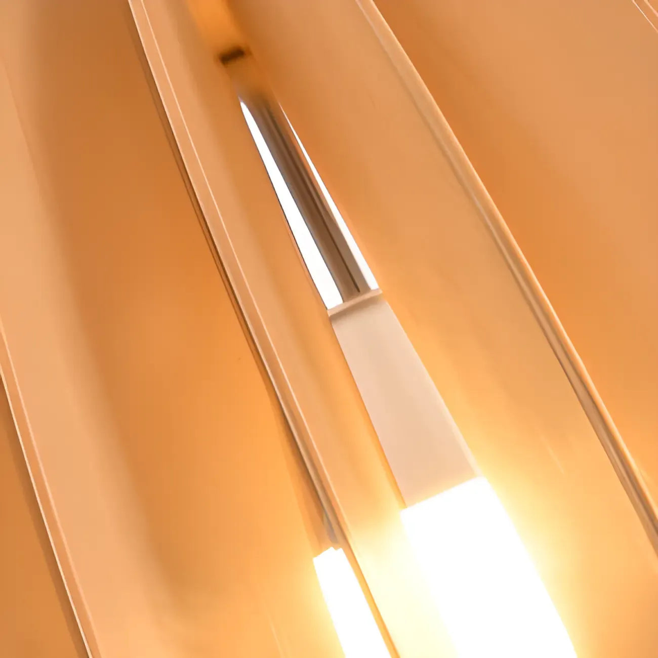 Natural Finish Dome Semi Flush Ceiling Light for Living Room