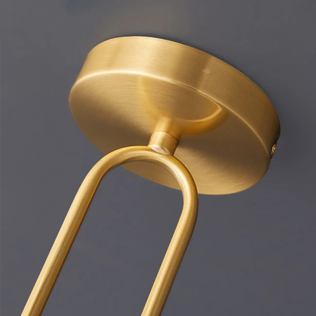 5 to 9 Inch Gold Modern Semi Flush Ceiling Light for Entryway