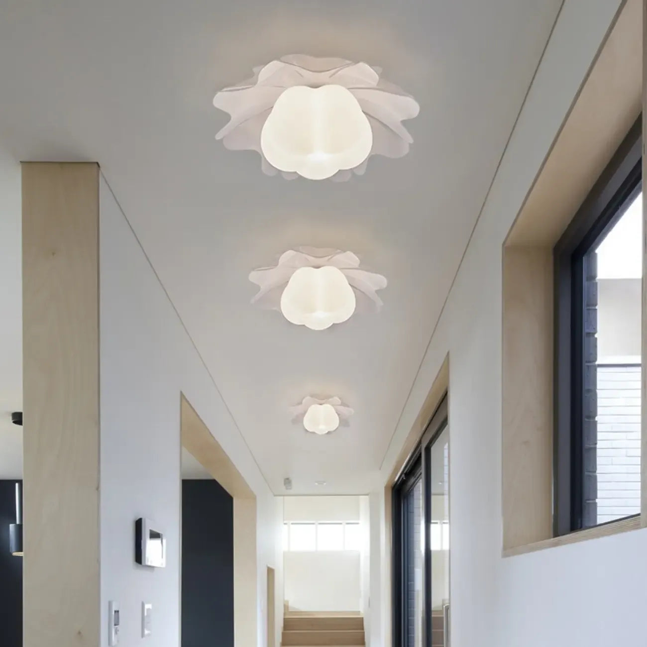 Modern Minimalist Acrylic Flush Ceiling Light for Indoor Space