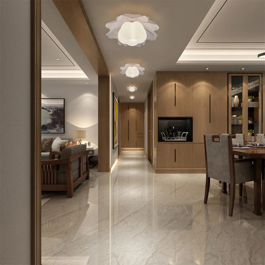 Modern Minimalist Acrylic Flush Ceiling Light for Indoor Space