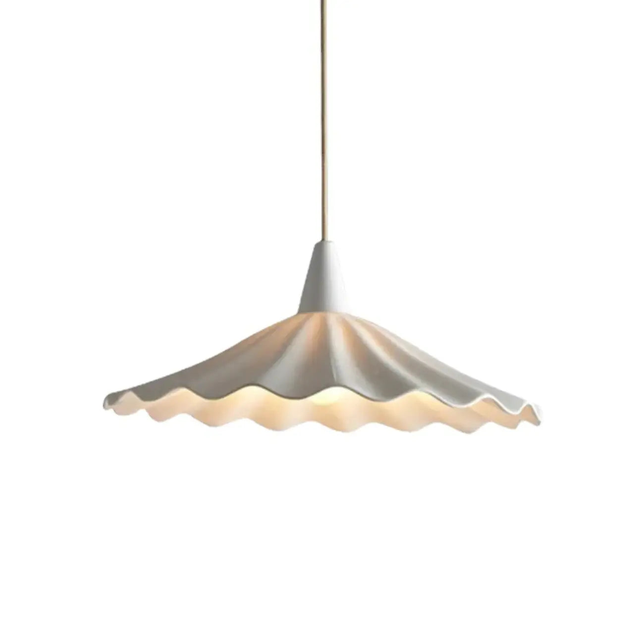 Classic Ceramic Umbrella-Shaped Pendant Light for Living Room