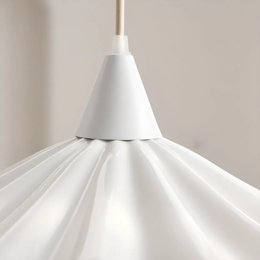 Classic Ceramic Umbrella-Shaped Pendant Light for Living Room