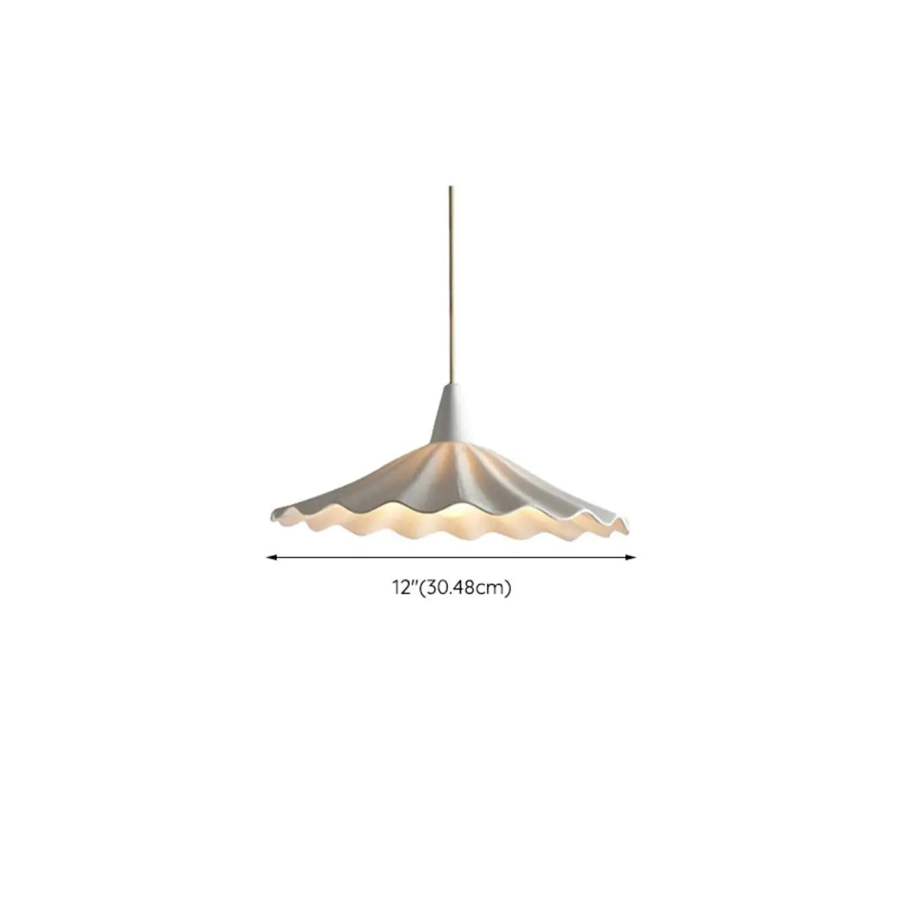 Classic Ceramic Umbrella-Shaped Pendant Light for Living Room