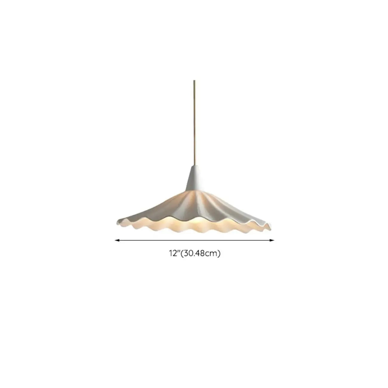 Classic Ceramic Umbrella-Shaped Pendant Light for Living Room