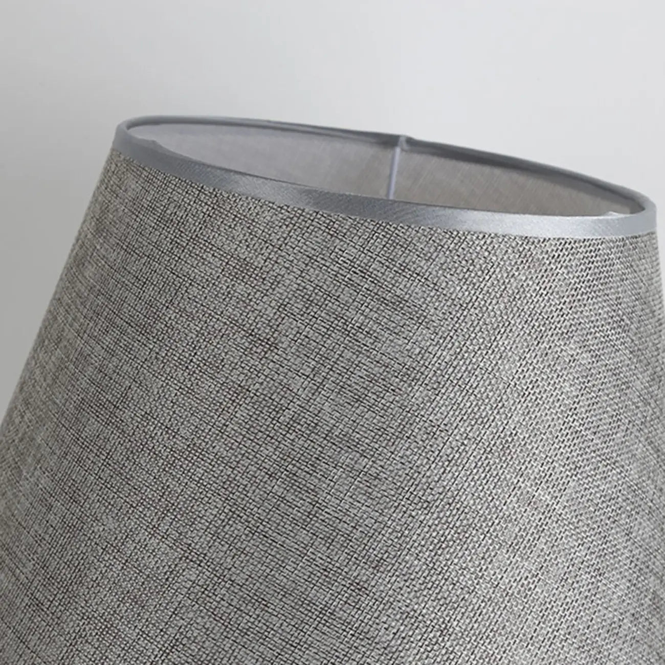 Modern Grey Geometric Table Lamp for Living Room