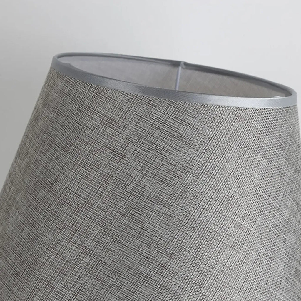 Modern Grey Geometric Table Lamp for Living Room