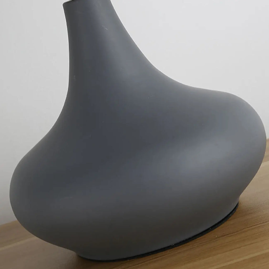 Modern Grey Geometric Table Lamp for Living Room
