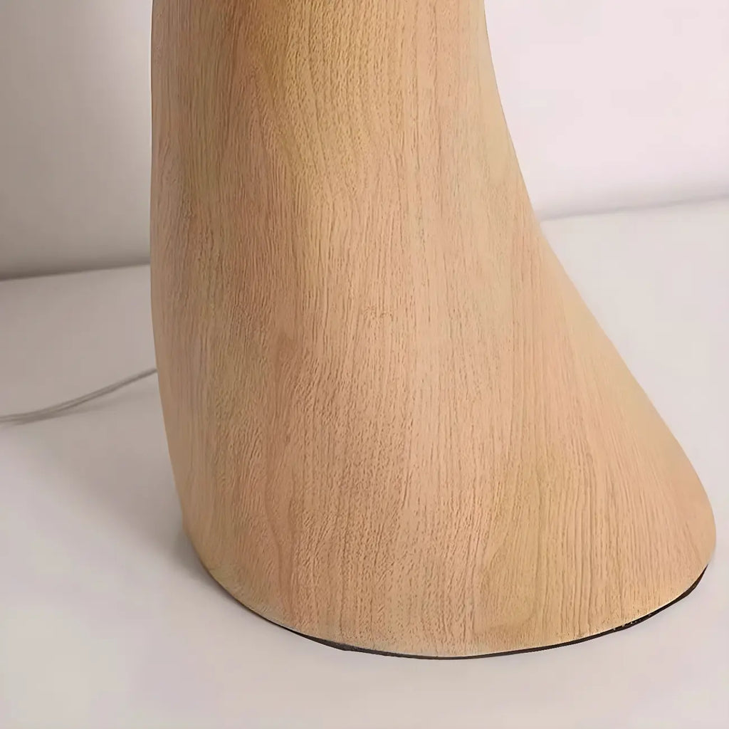 Oriental Resin Fabric Shade Wave Floor Lamp Adjustable