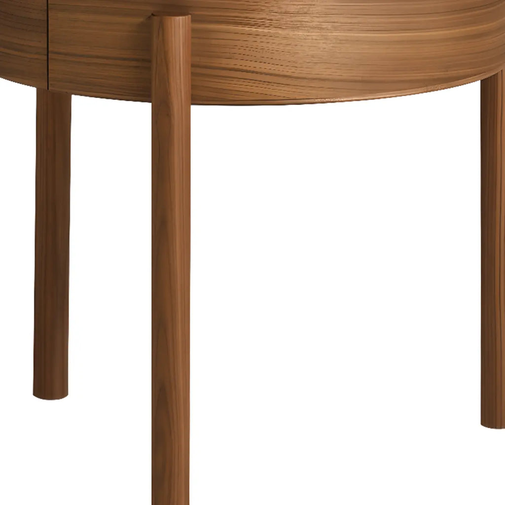 Scandinavian Indoor Round Coffee Table with Tray Top