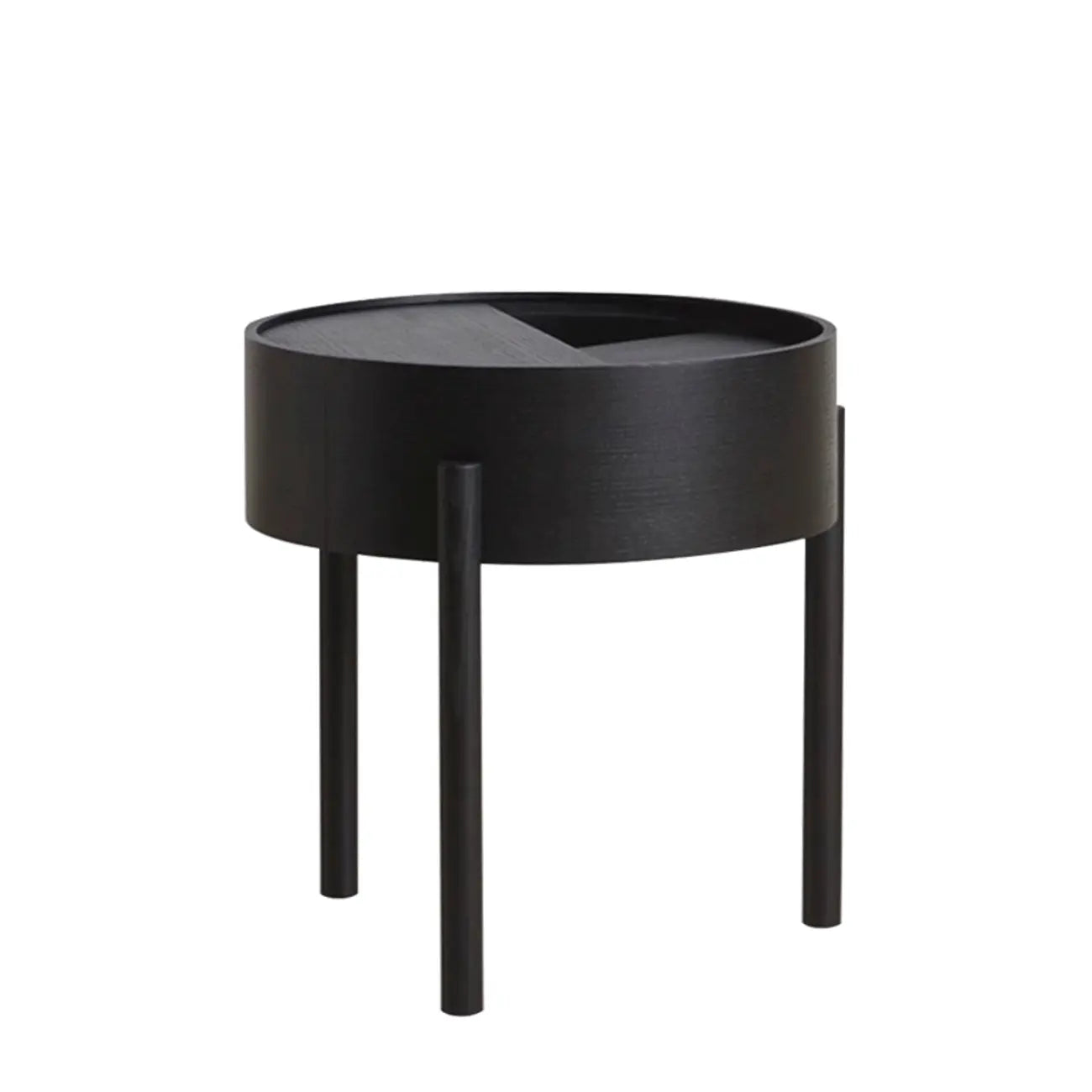 Scandinavian Indoor Round Coffee Table with Tray Top