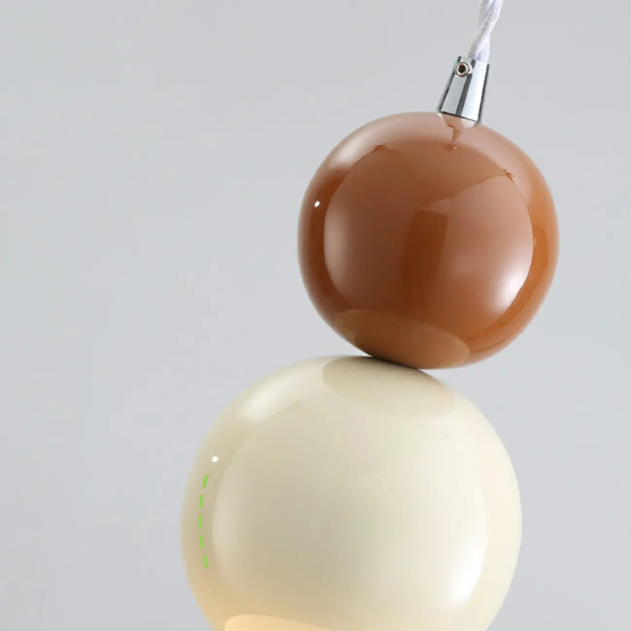 Nordic 3 Globe Pendant Light with White Glass Shade for Bedroom