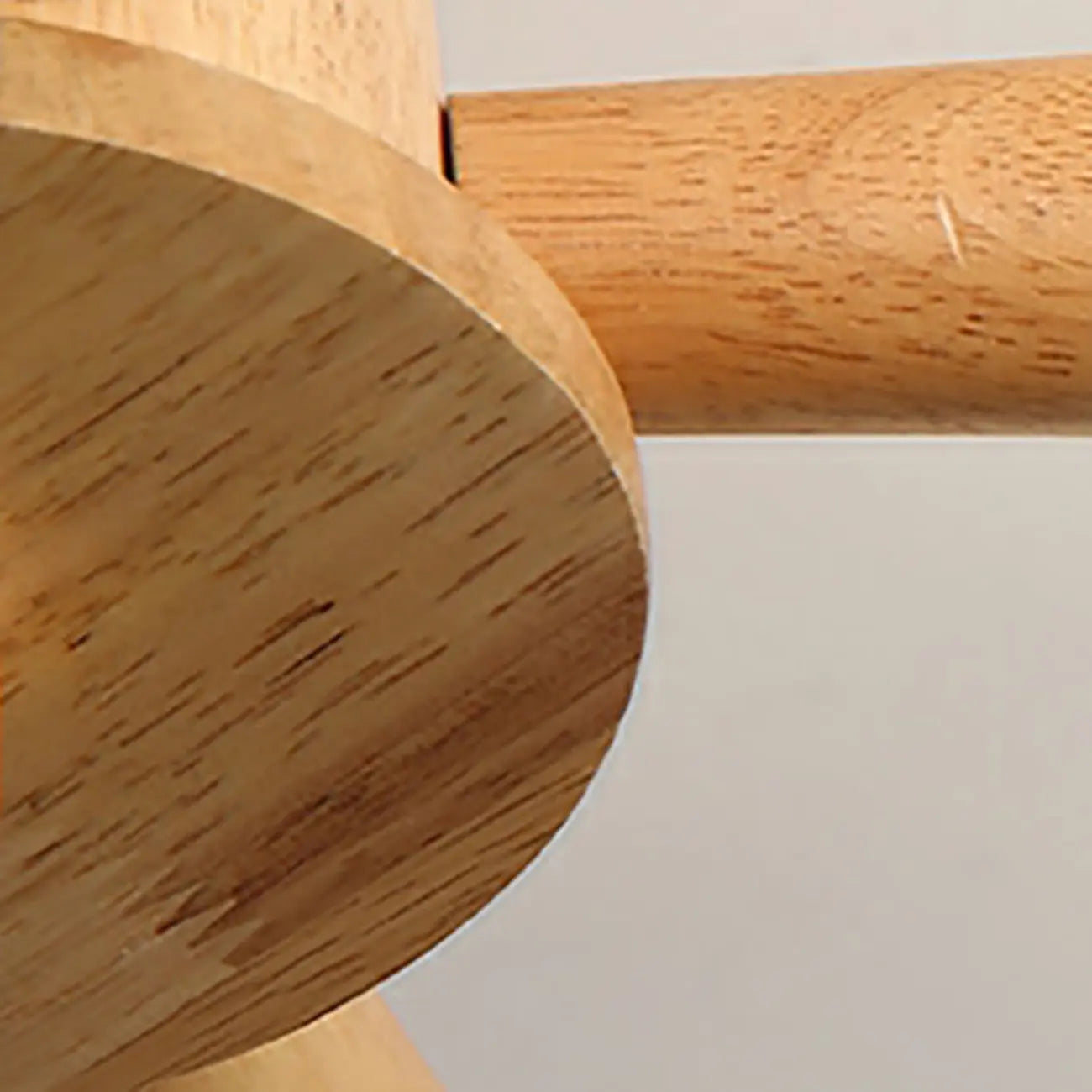 Elegant Wood Flush Mount Chandelier with 5 Lights for Bedroom