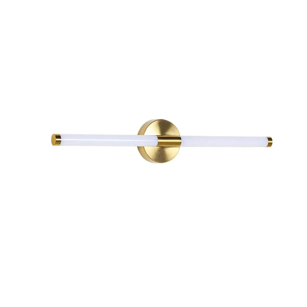 Modern Gold Tubular Metal LED Vanity Light for Bedroom