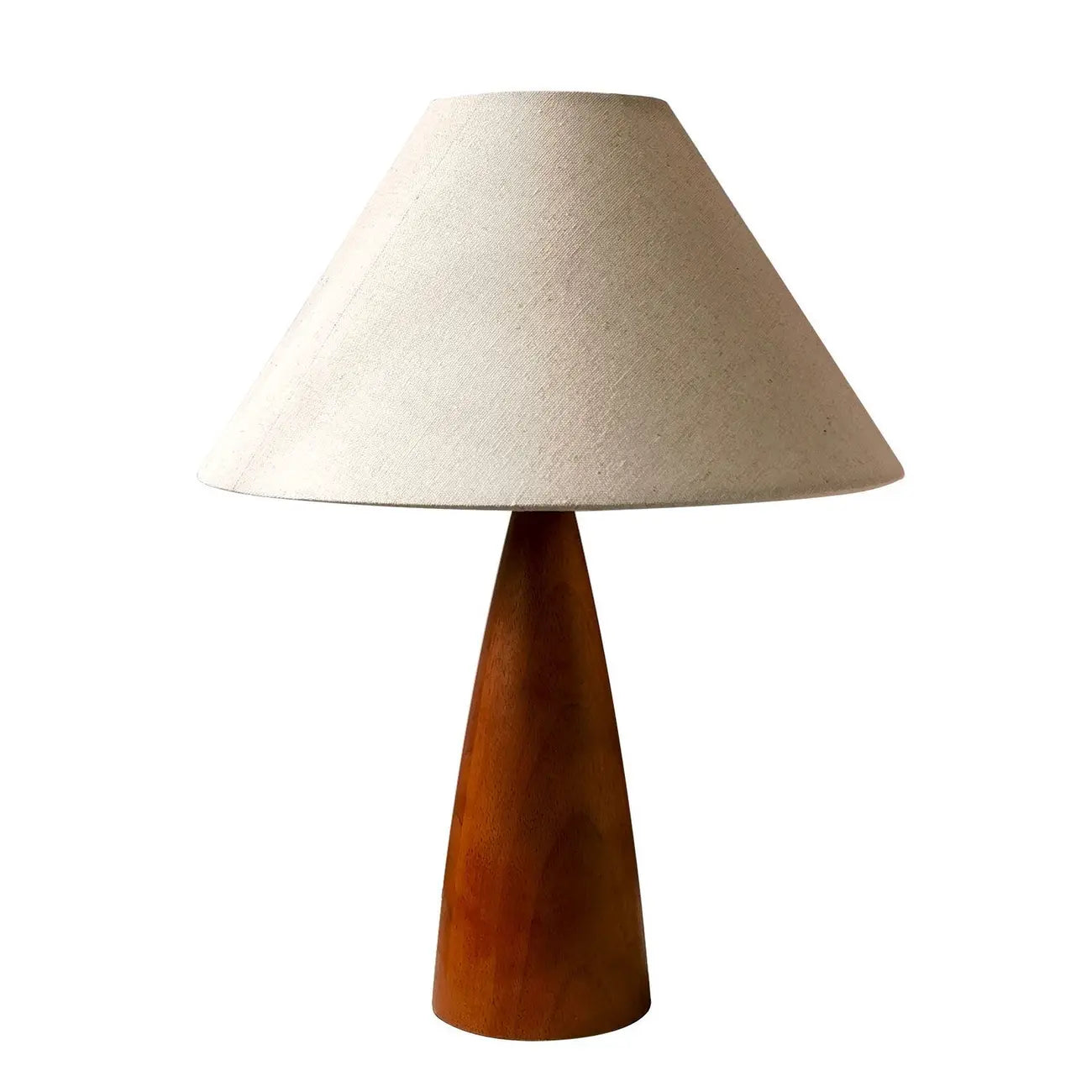 Trendy Walnut Wood Table Lamp Plug-In Electric for Bedroom