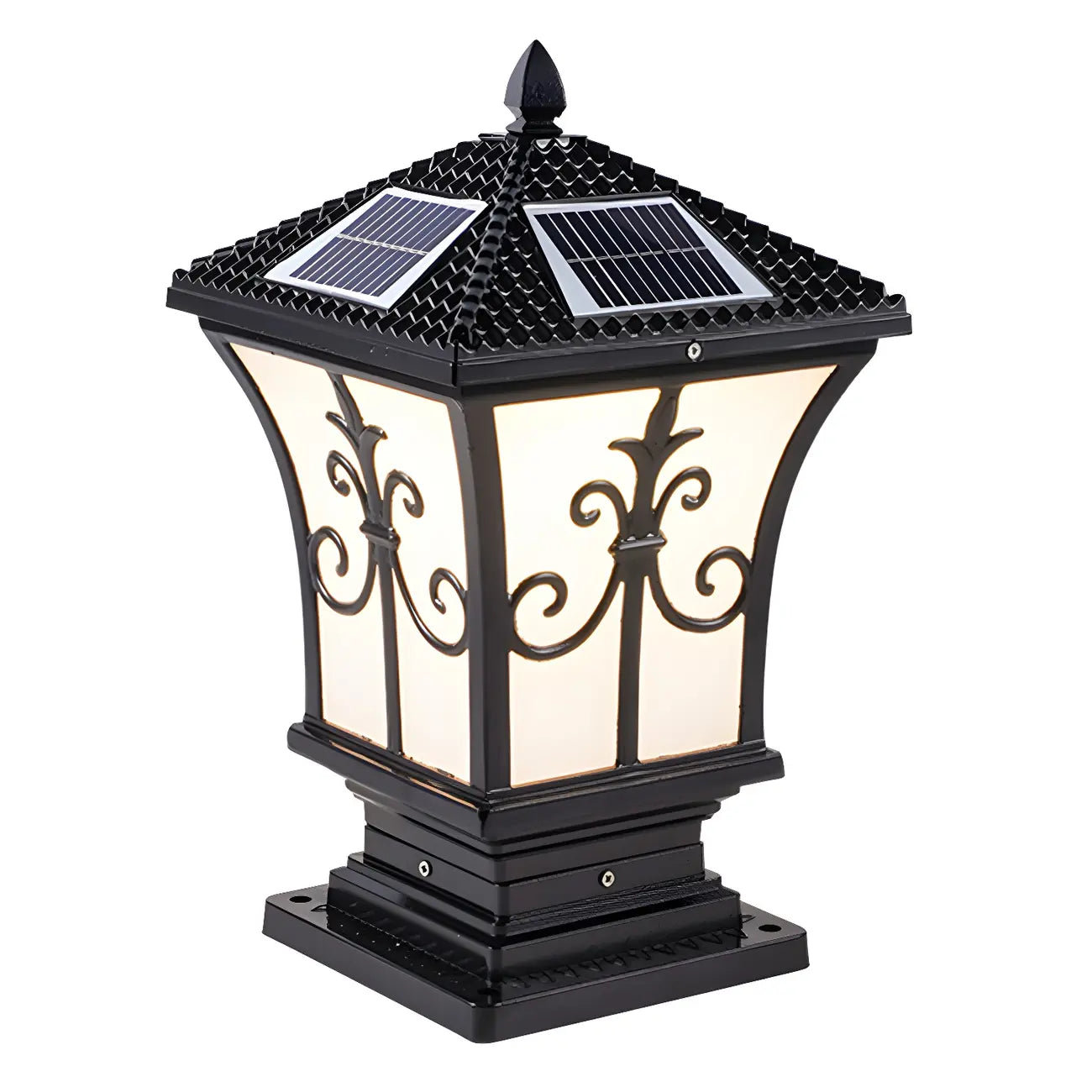 Vintage Solar Bronze LED Outdoor Post Lights