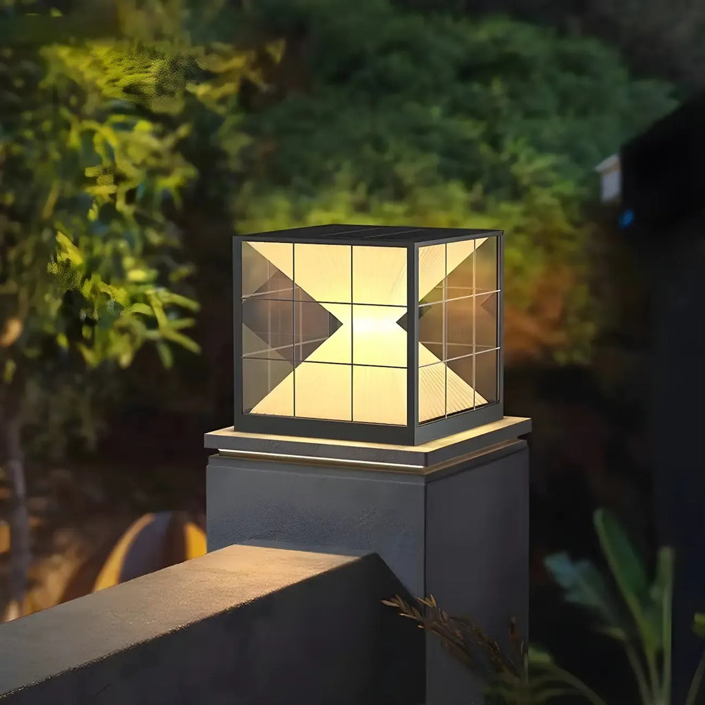 Modern Decorative Cube LED Table Lamp for Outdoors