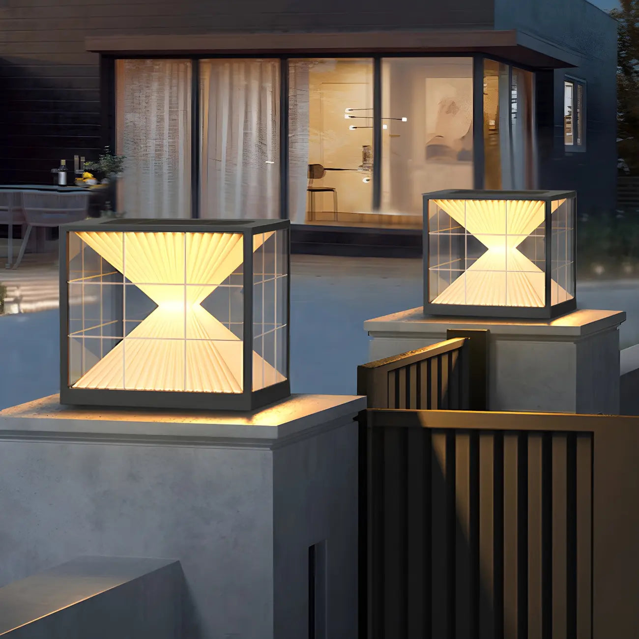 Modern Decorative Cube LED Table Lamp for Outdoors