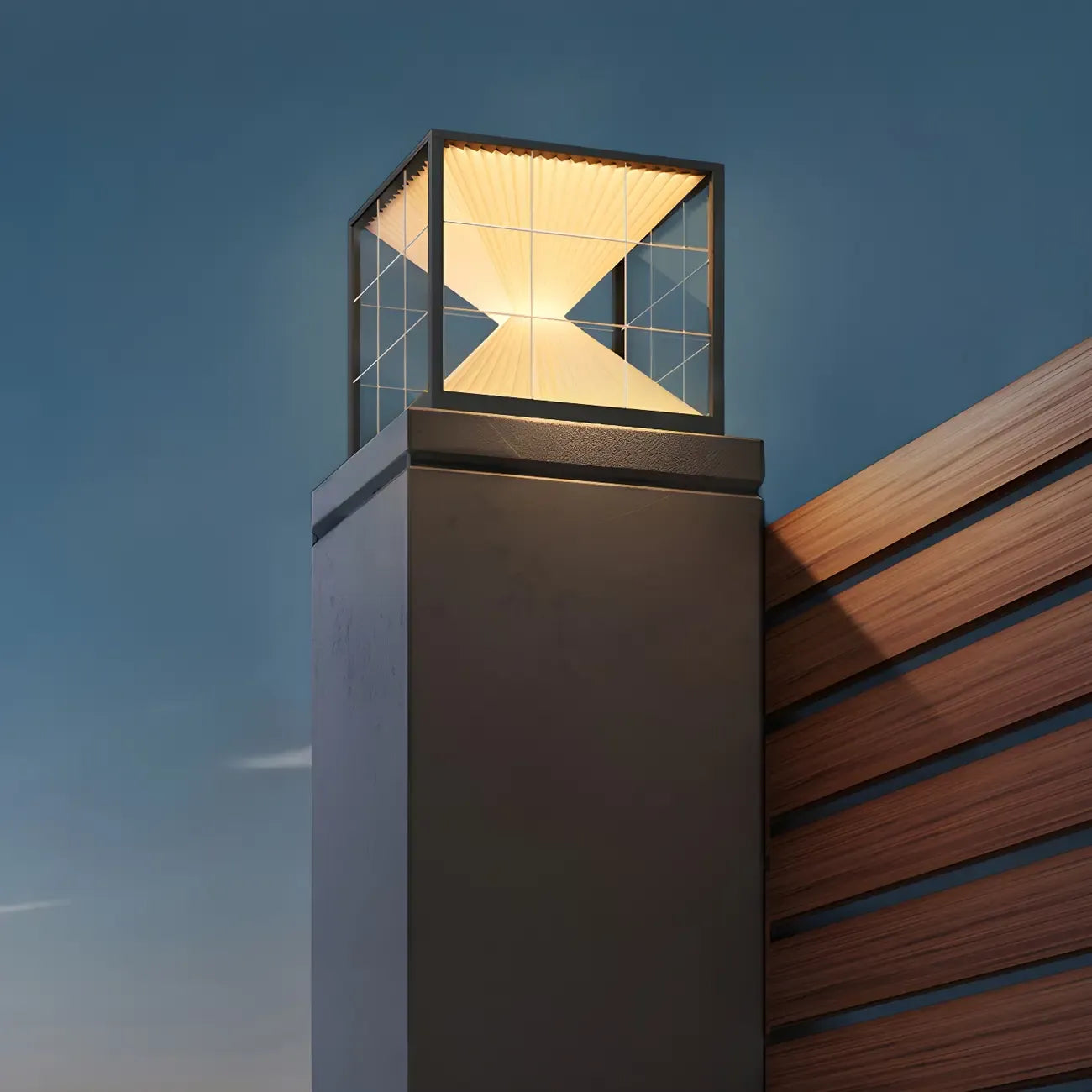 Modern Decorative Cube LED Table Lamp for Outdoors