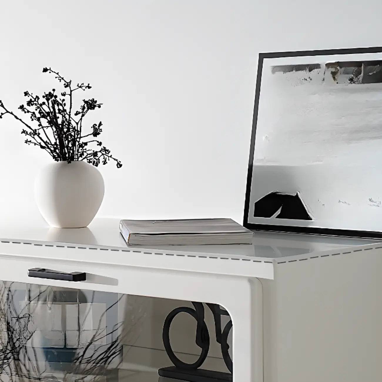 Modern Freestanding Accent Cabinet for Rectangular Shape