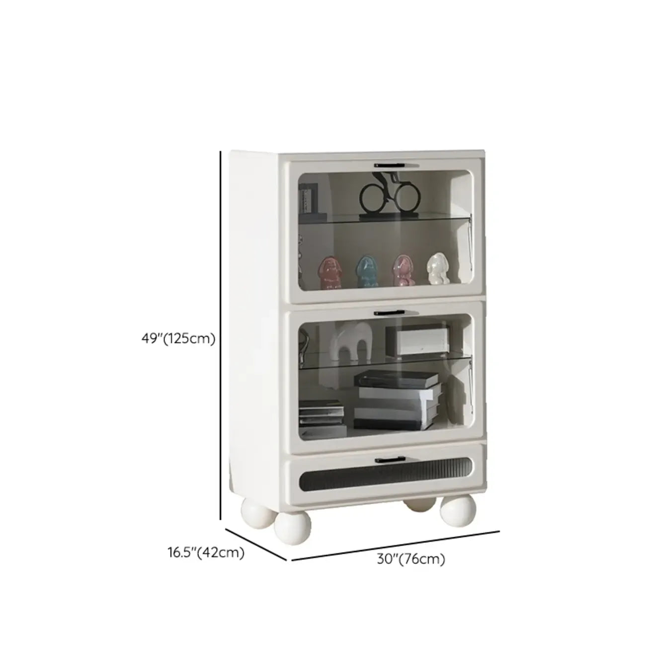 Modern Freestanding Accent Cabinet for Rectangular Shape