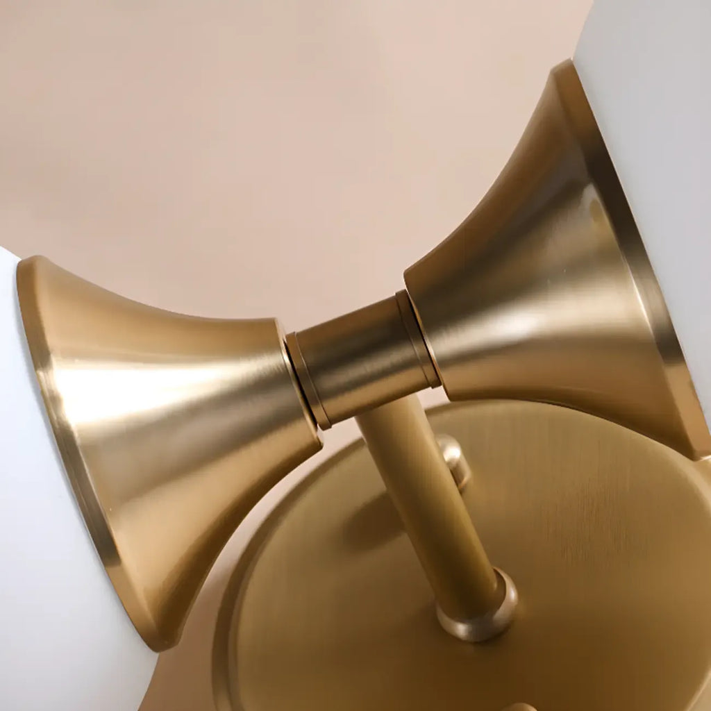 Modern White 2-Light Bathroom Vanity Light in Mini Size