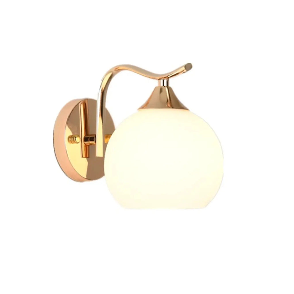 Modern Globe Bathroom Vanity Light with Chrome Finish