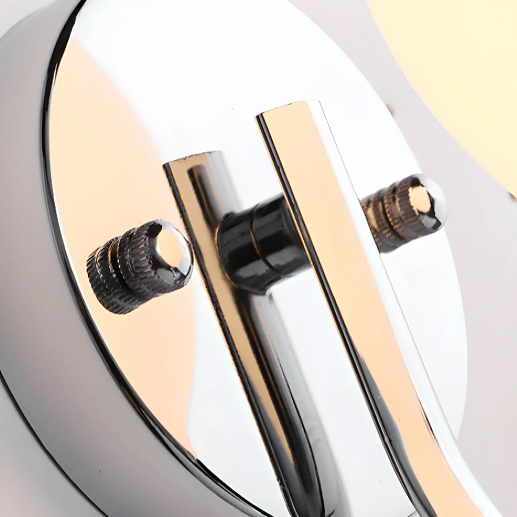 Modern Globe Bathroom Vanity Light with Chrome Finish