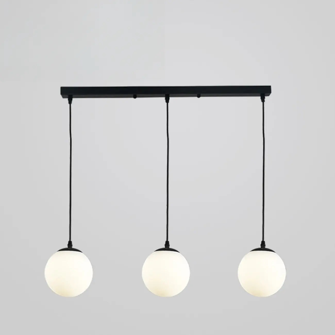 3 Lights Modern Glass Globe Island Pendant Light