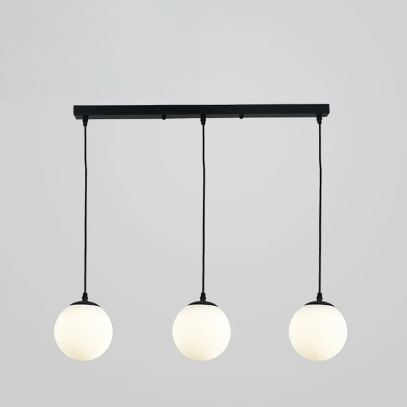 3 Lights Modern Glass Globe Island Pendant Light