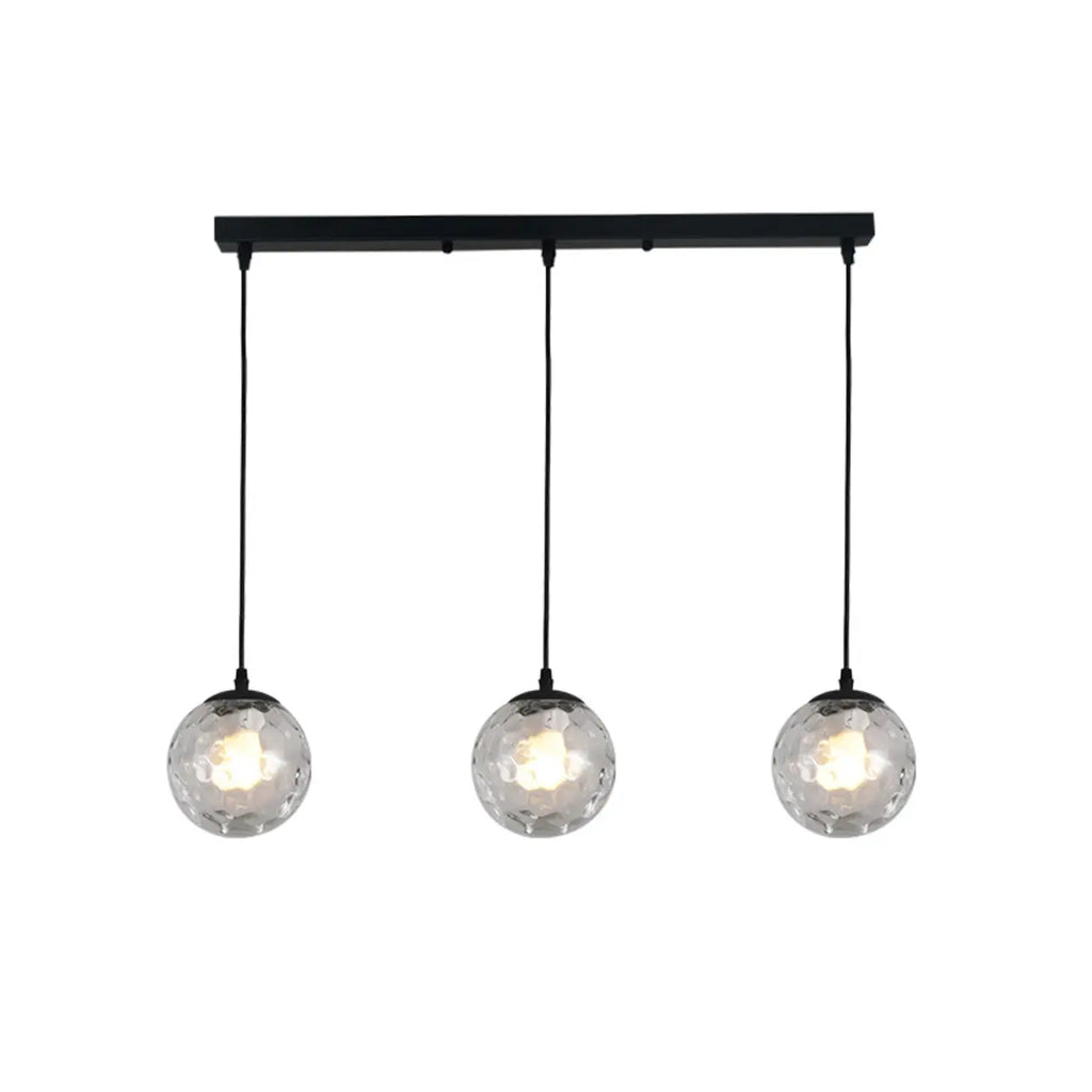 3 Lights Modern Glass Globe Island Pendant Light