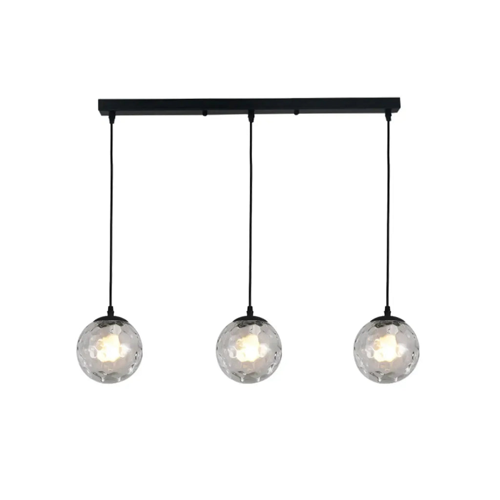 3 Lights Modern Glass Globe Island Pendant Light