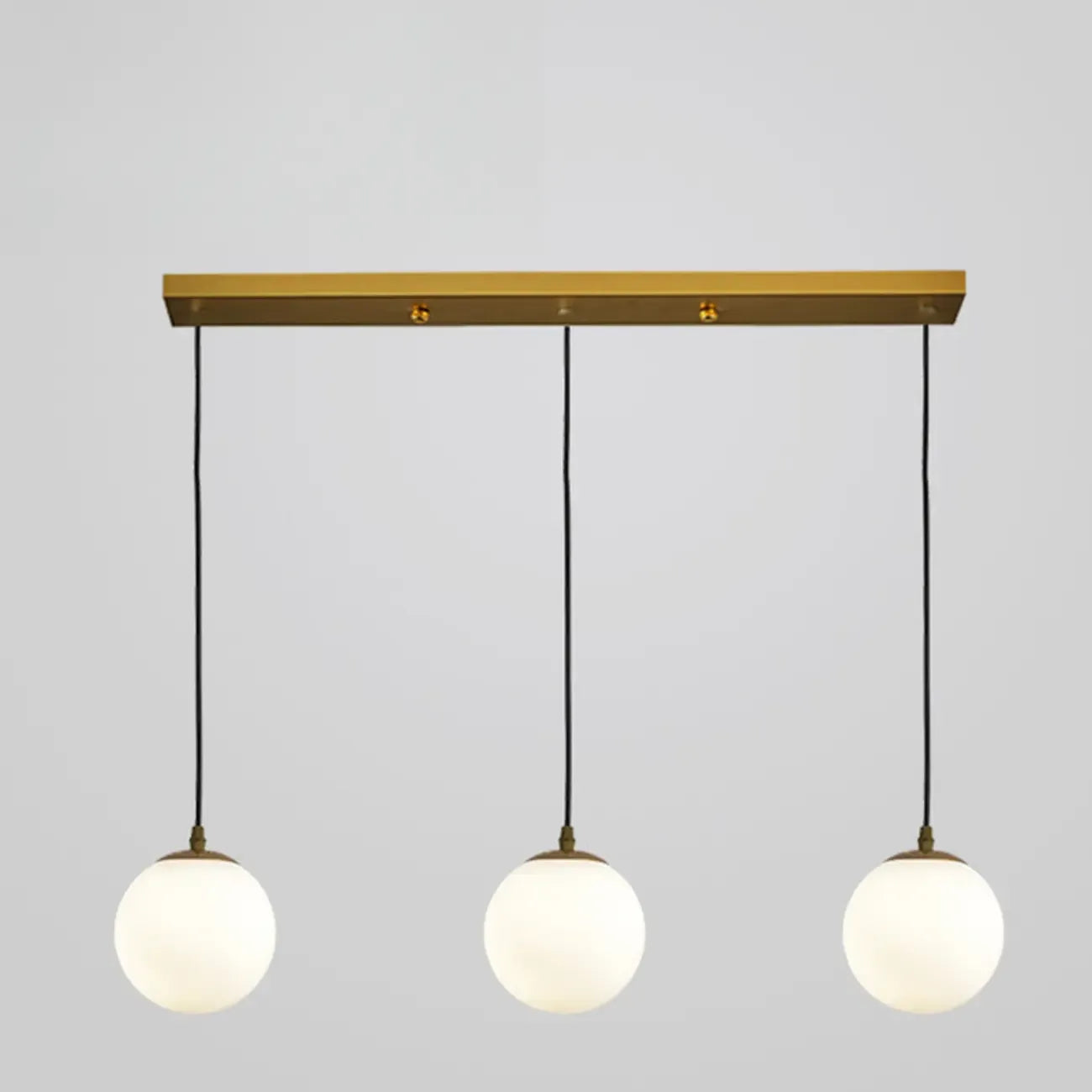 3 Lights Modern Glass Globe Island Pendant Light