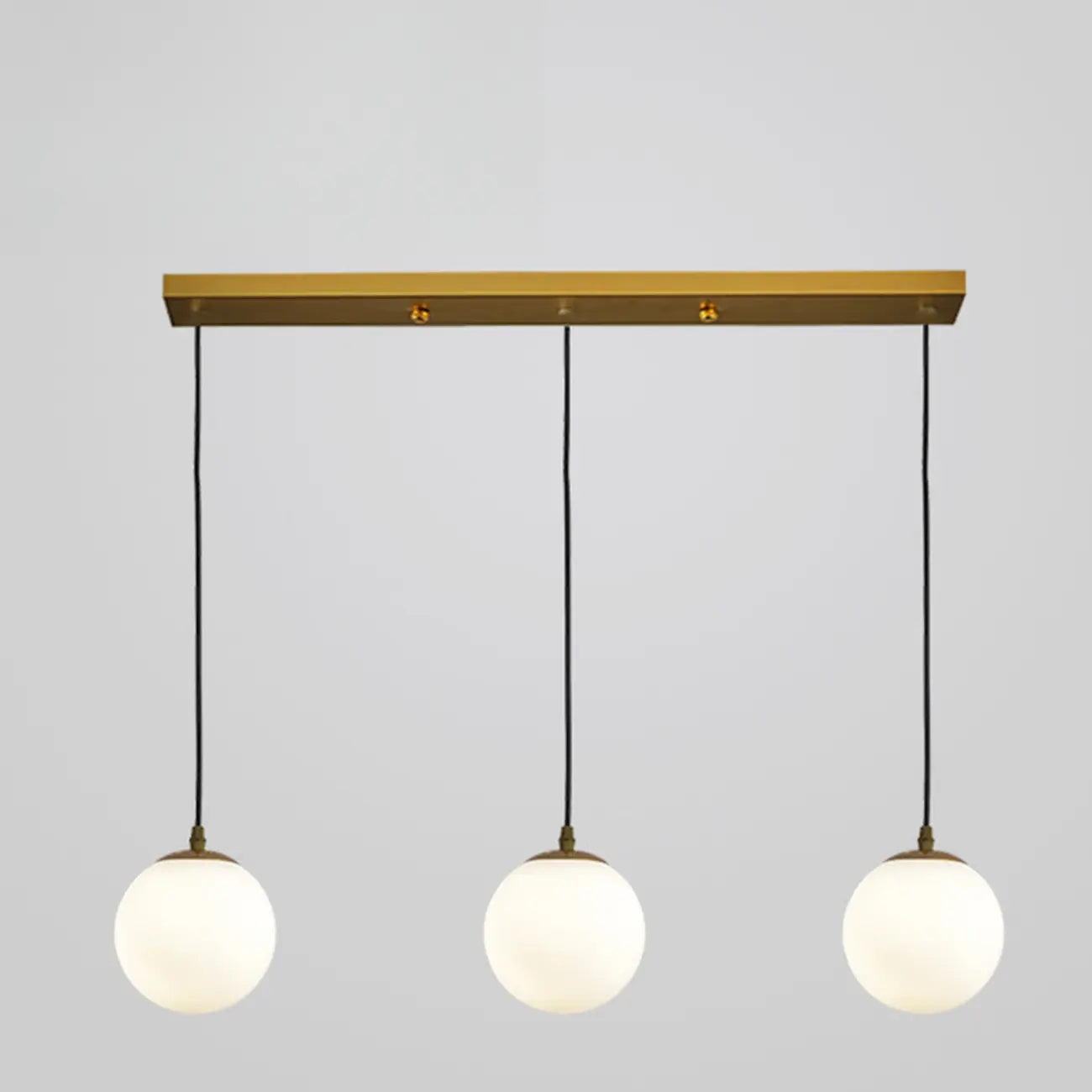 3 Lights Modern Glass Globe Island Pendant Light