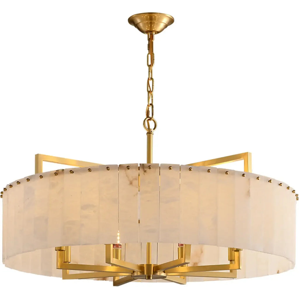 Modern Marble Round Chandelier for Luxury Interiors