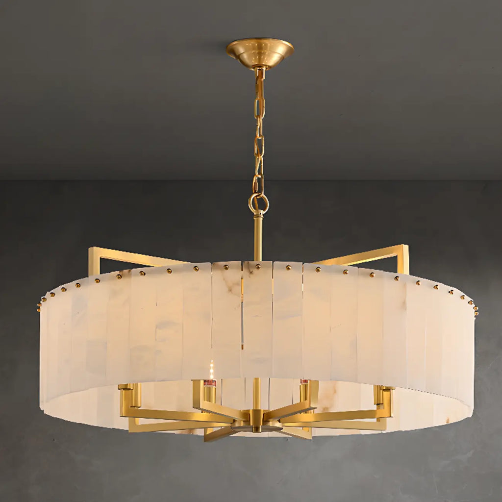 Modern Marble Round Chandelier for Luxury Interiors