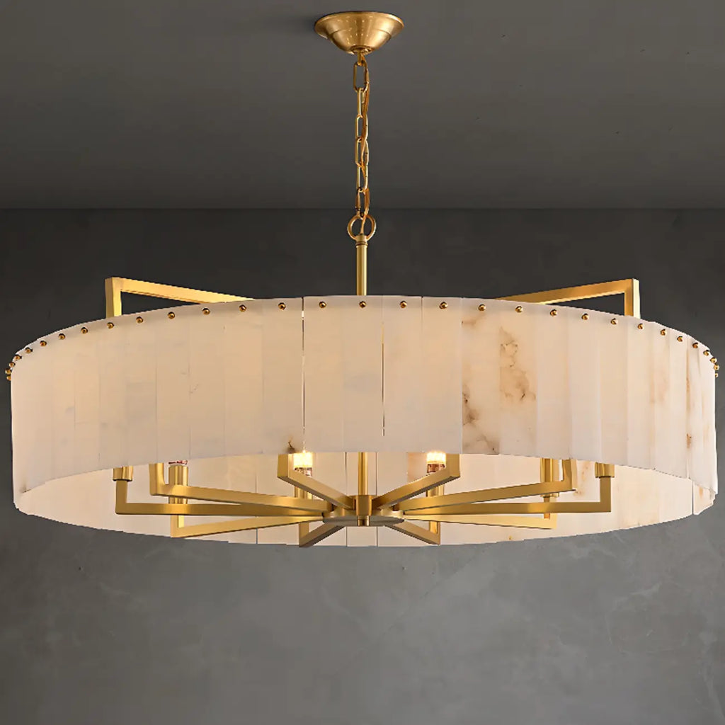 Modern Marble Round Chandelier for Luxury Interiors