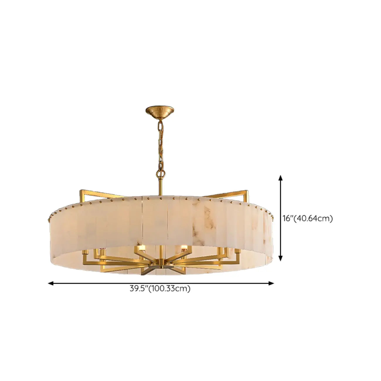 Modern Marble Round Chandelier for Luxury Interiors