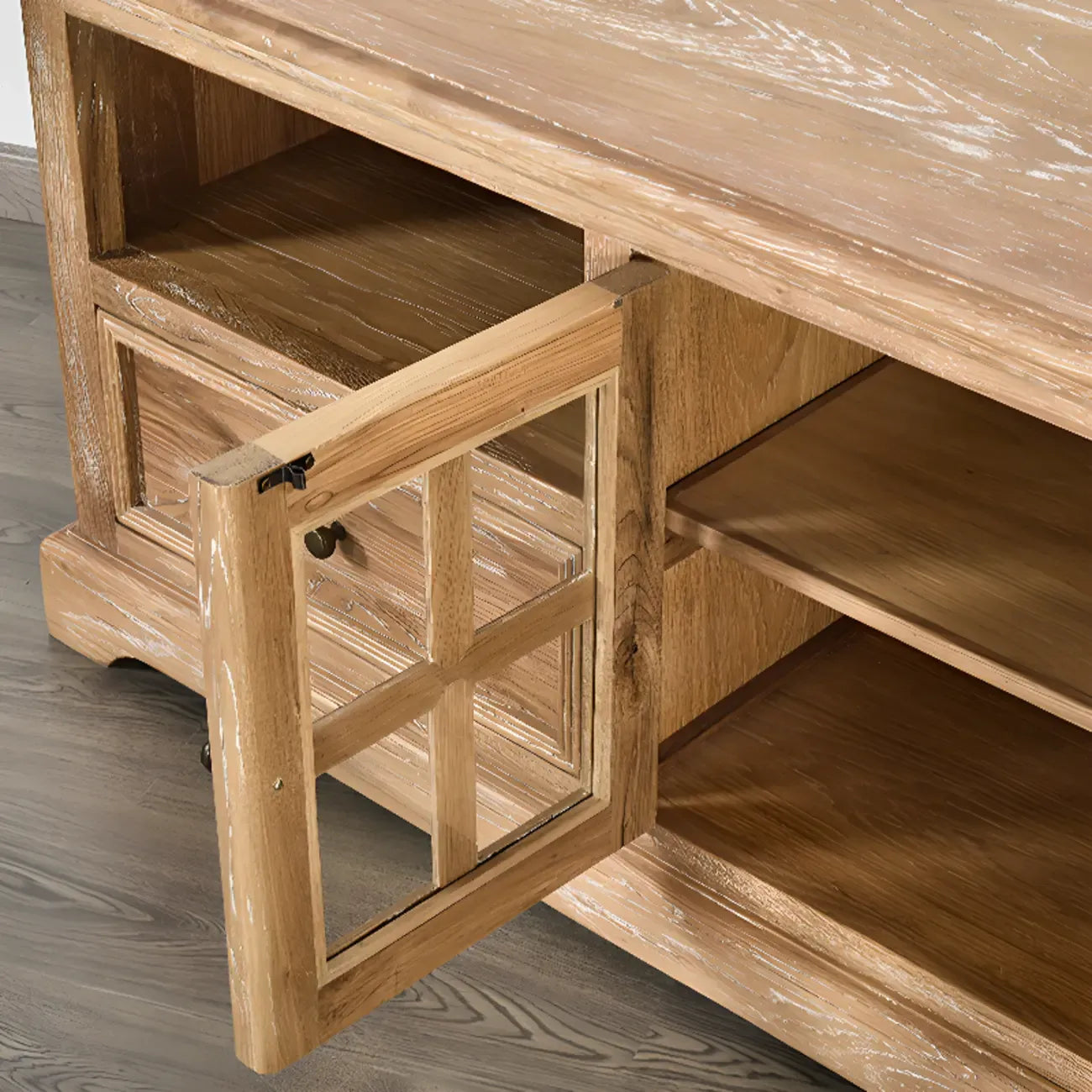 Classic Solid Wood Rectangular TV cabinet for Living Room