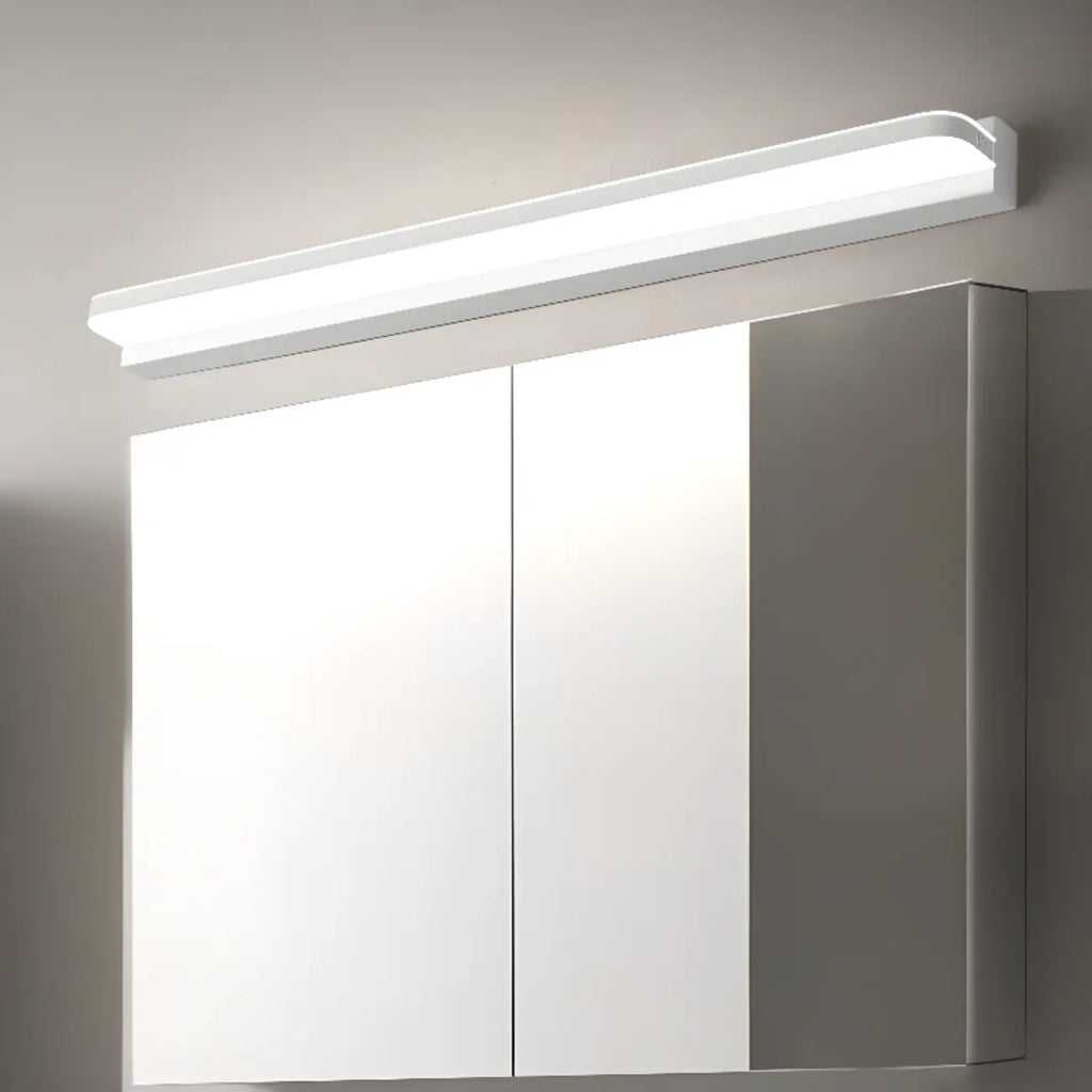 Modern Geometric Vanity Light with White Shade for Bathroom