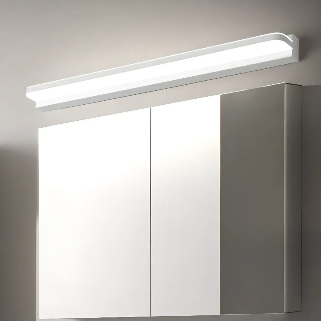 Modern Geometric Vanity Light with White Shade for Bathroom