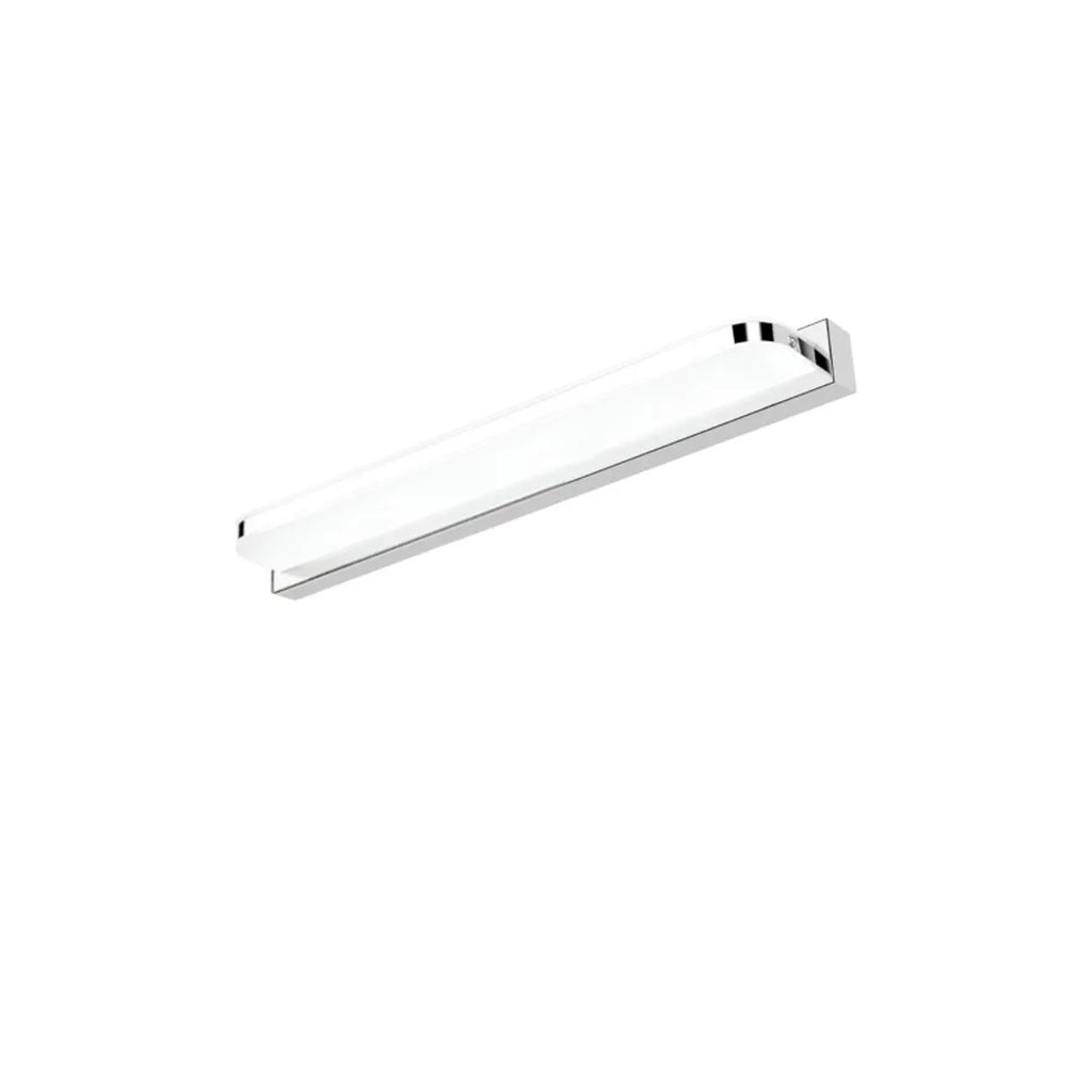 Modern Geometric Vanity Light with White Shade for Bathroom