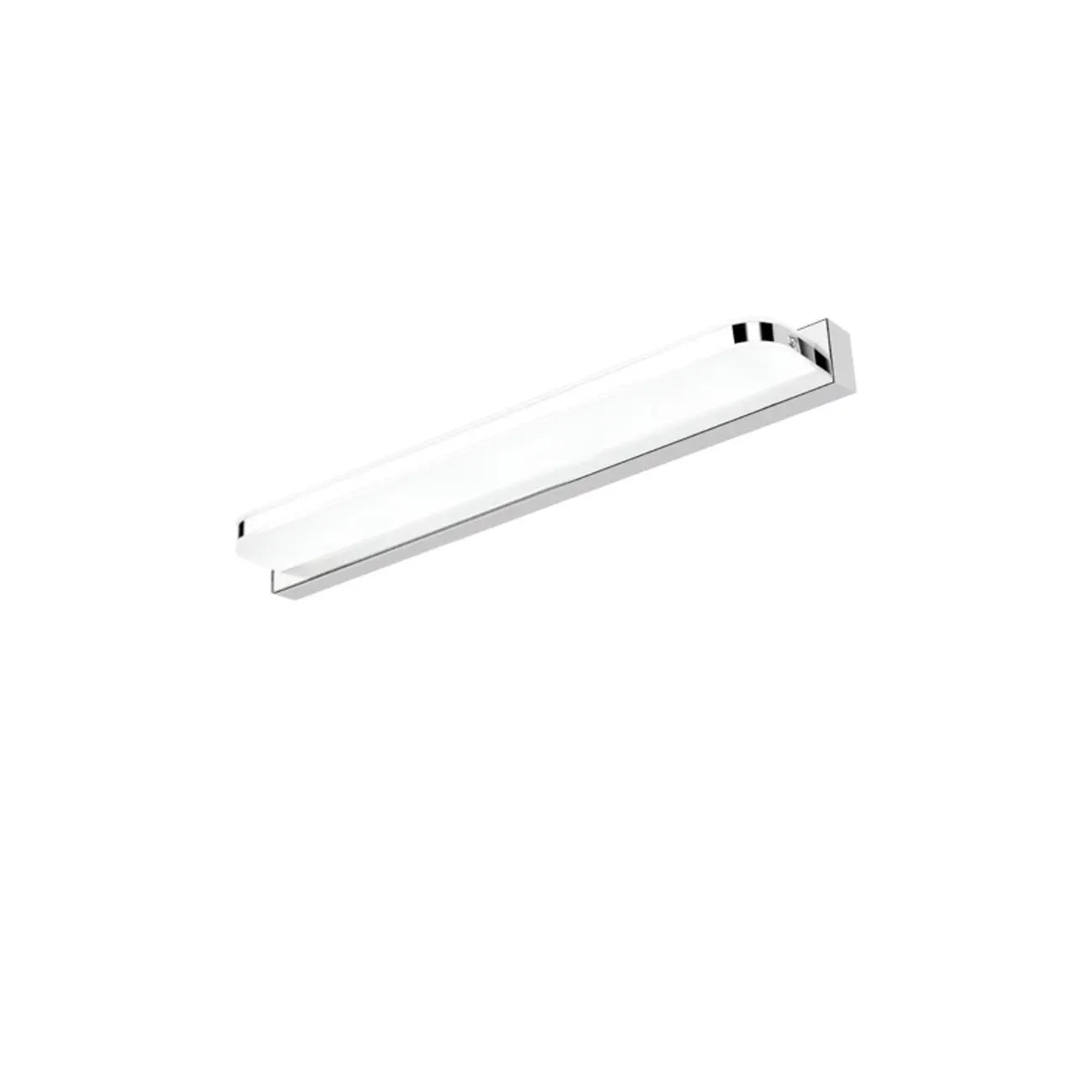 Modern Geometric Vanity Light with White Shade for Bathroom