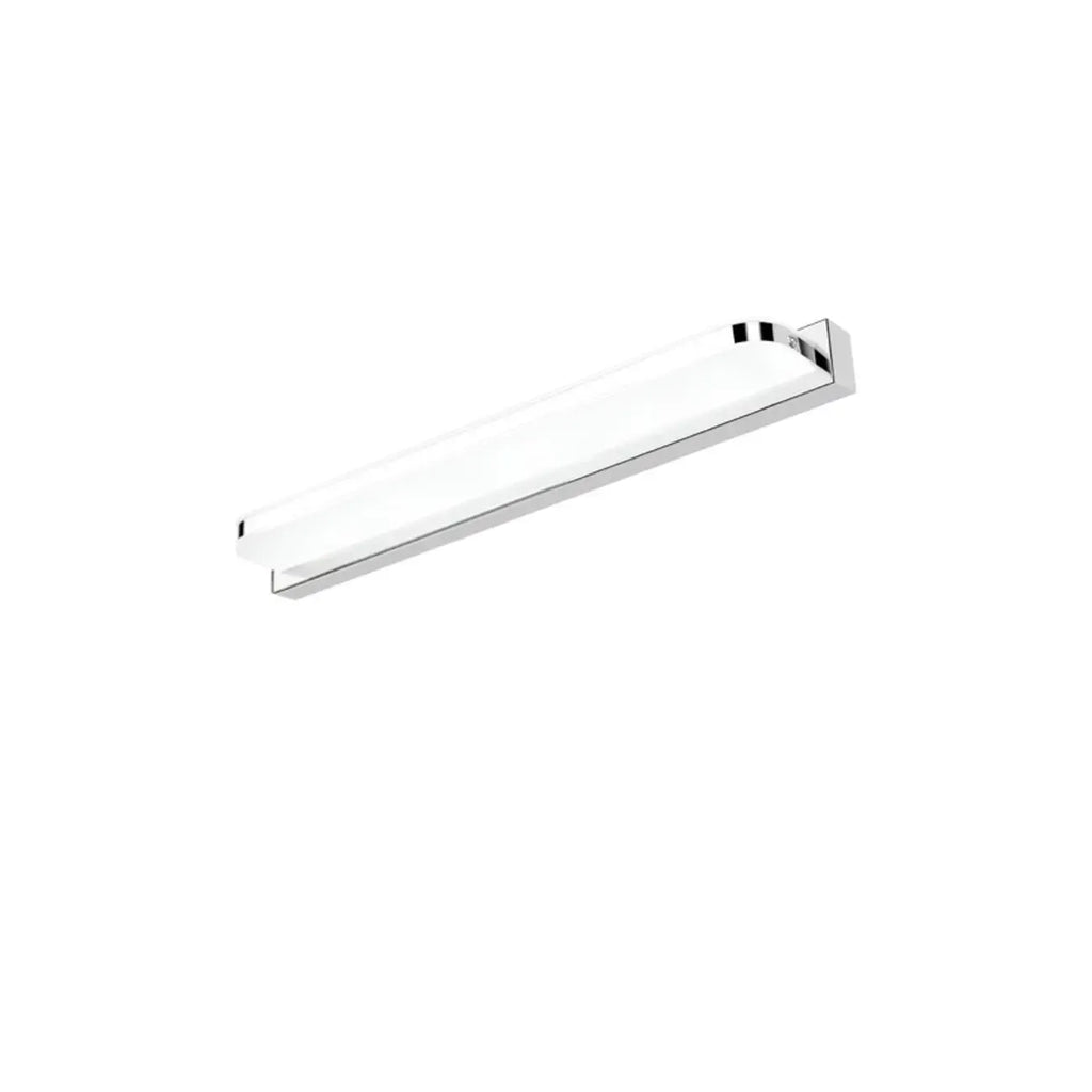 Modern Geometric Vanity Light with White Shade for Bathroom