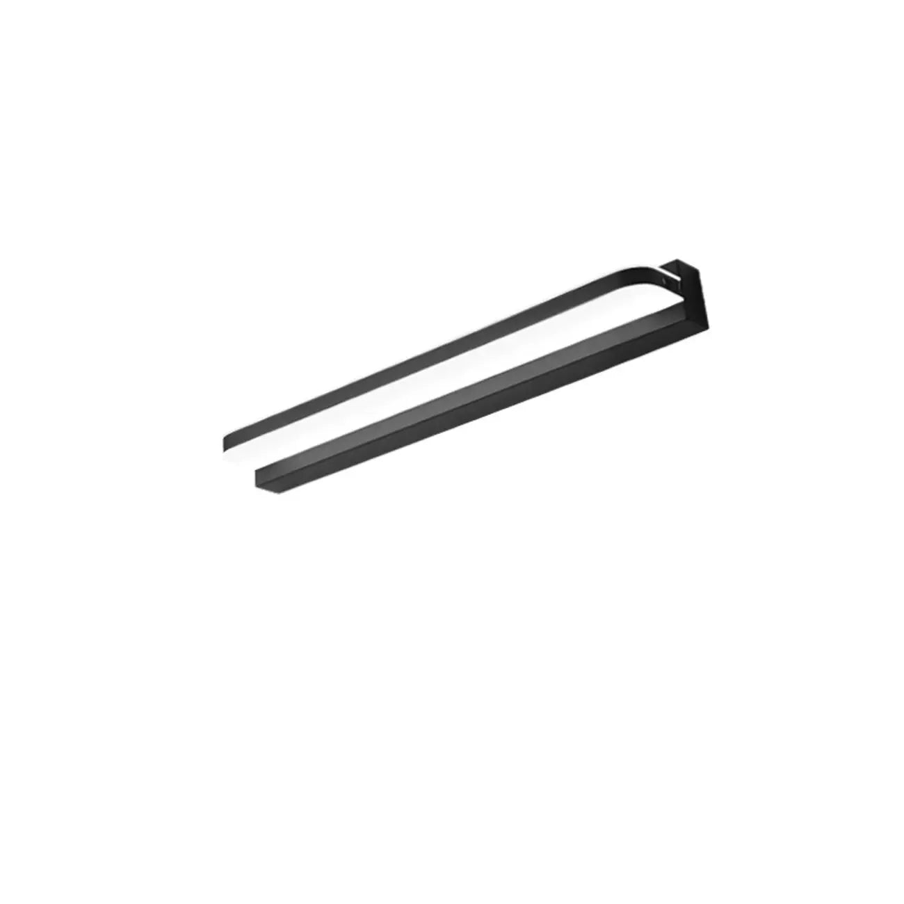 Modern Geometric Vanity Light with White Shade for Bathroom