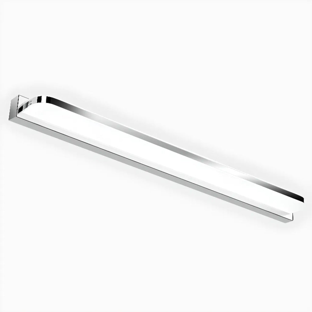 Modern Geometric Vanity Light with White Shade for Bathroom