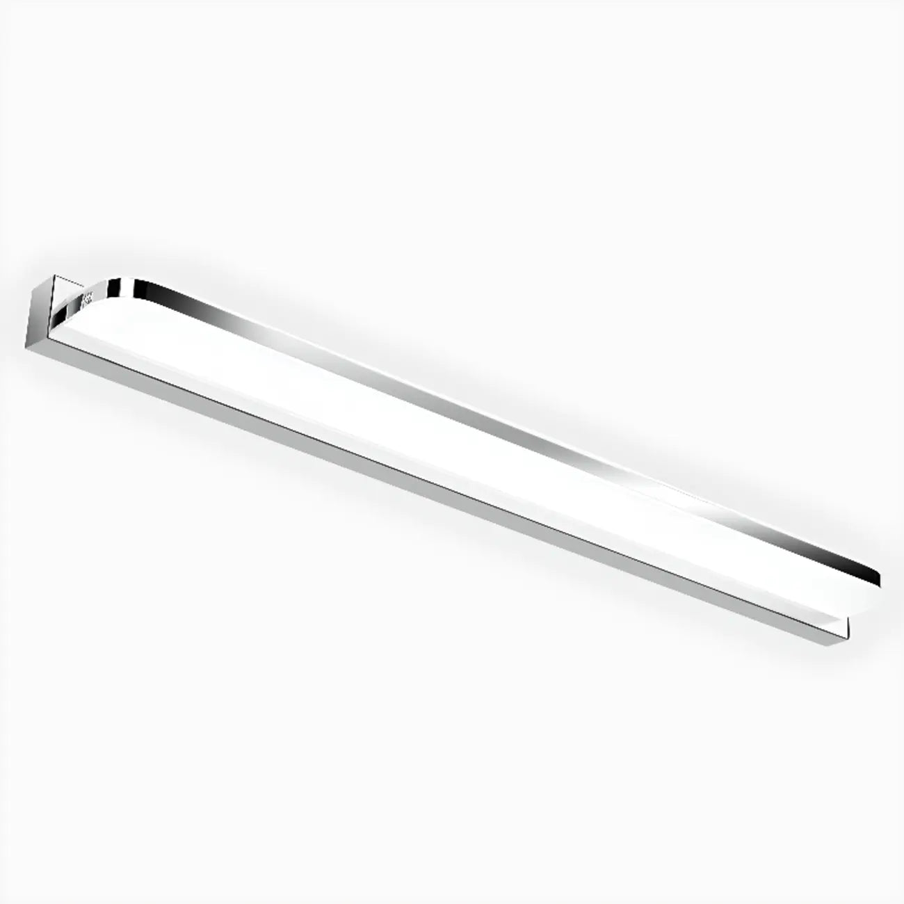 Modern Geometric Vanity Light with White Shade for Bathroom