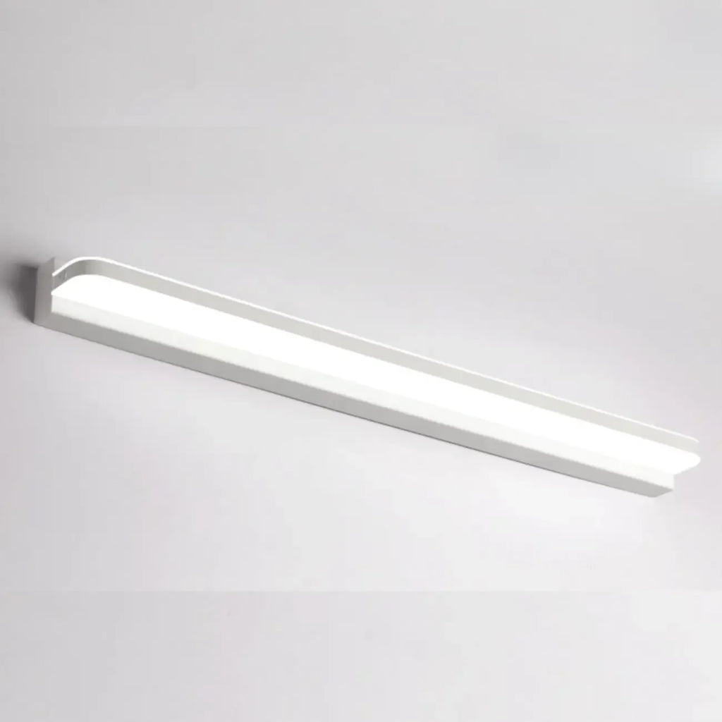 Modern Geometric Vanity Light with White Shade for Bathroom